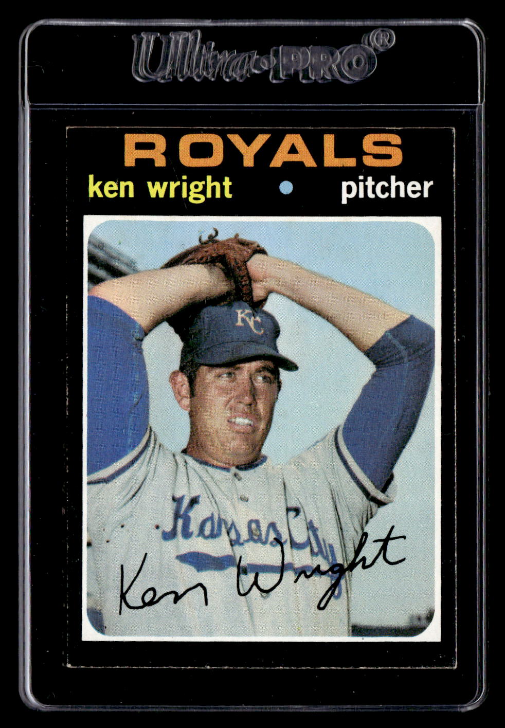 1971 Topps #504 Ken Wright EX