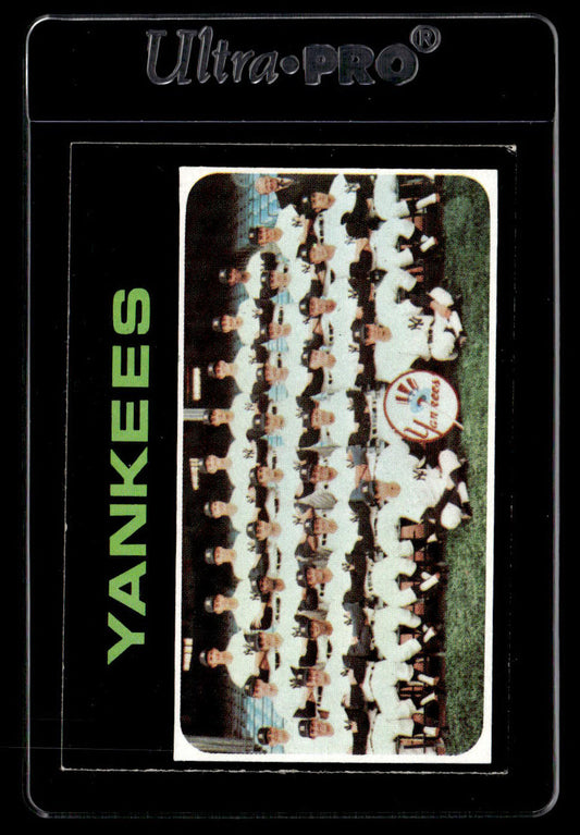 1971 Topps #543 Yankees Team EX