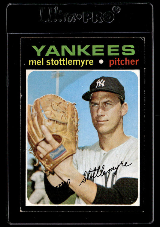 1971 Topps #615 Mel Stottlemyre EX