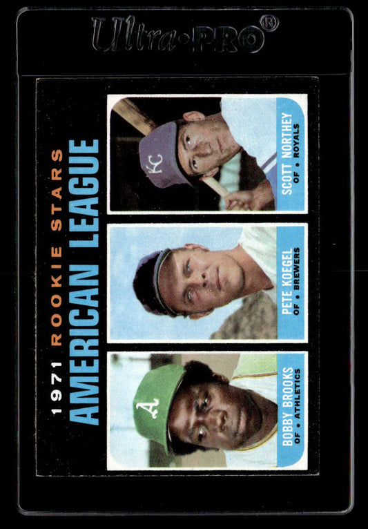 1971 Topps #633 AL Rookie Outfielders EX