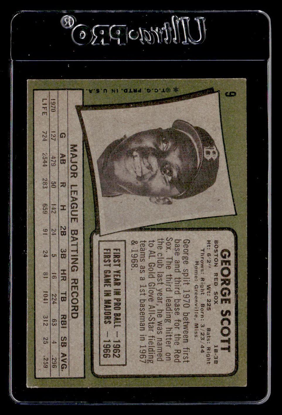 1971 Topps #9 George Scott EXMT
