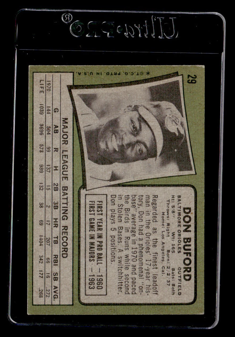 1971 Topps #29 Don Buford EXMT