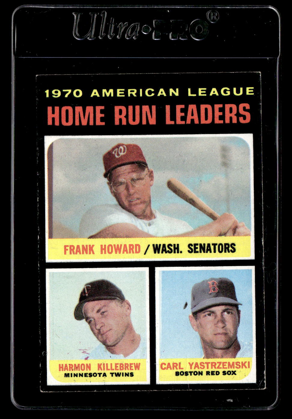 1971 Topps #65 AL HR Leaders Howard/Kill/Yaz EXMT