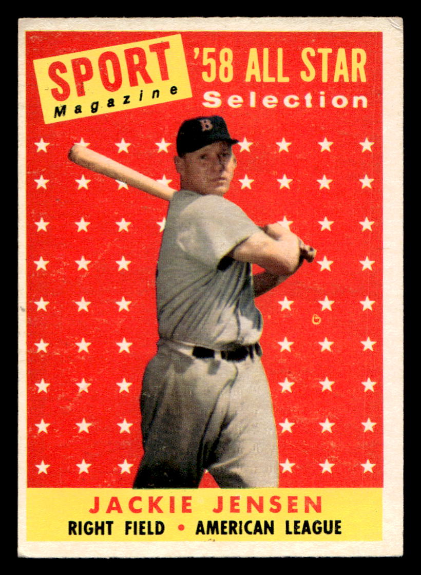 1958 Topps #489 Jackie Jensen - NMT
