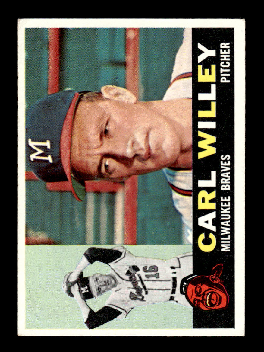 1960 Topps #107 Carl Willey - Milwaukee Braves EX