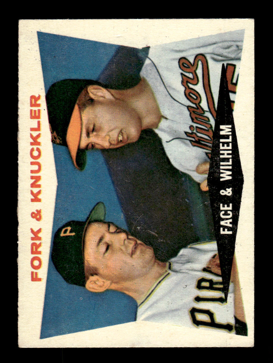 1960 Topps #115 Fork & Knuckler - Face / Wilhelm EX