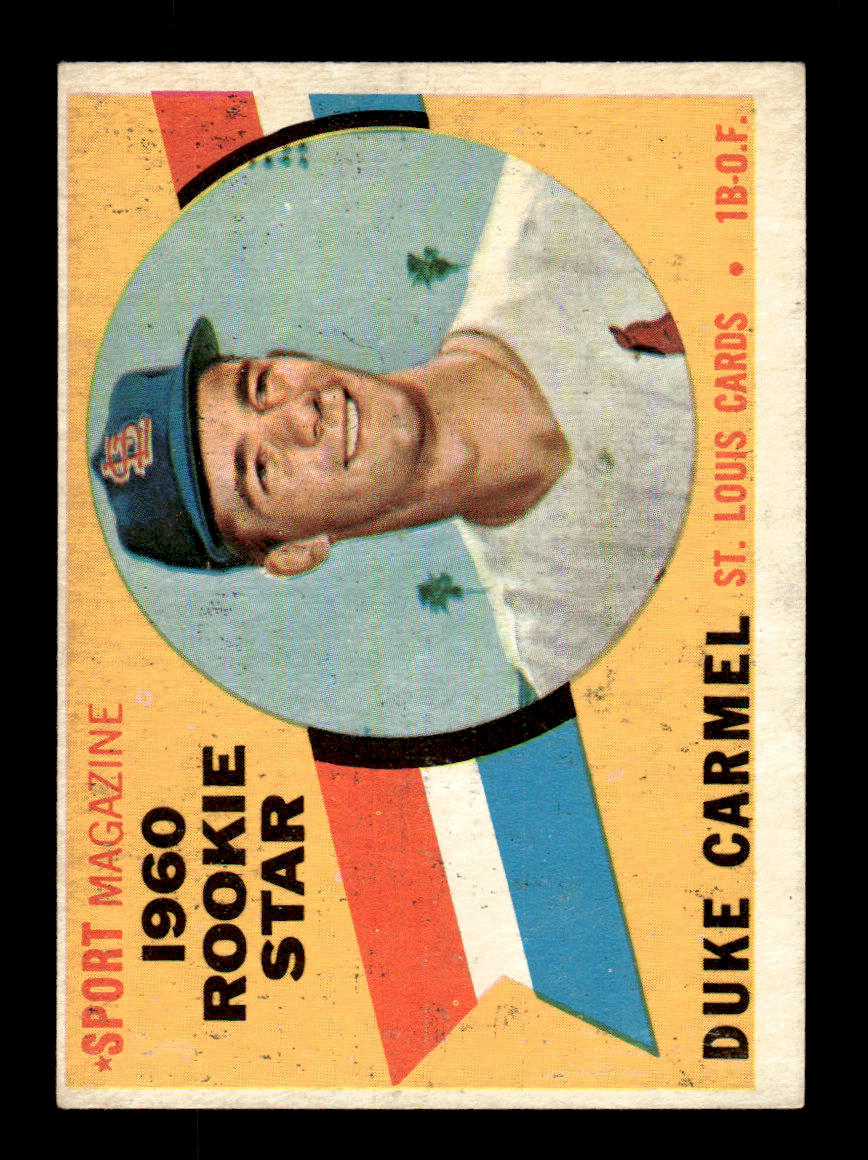 1960 Topps #120 Duke Carmel - St. Louis Cardinals RC EX