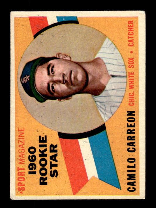 1960 Topps #121 Camilo Carreon - Chicago White Sox RC EX