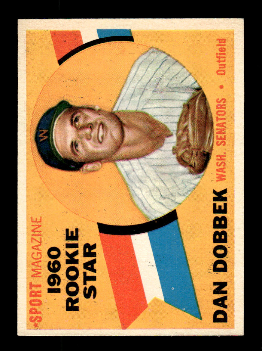 1960 Topps #123 Dan Dobbek - Washington Senators EXMT