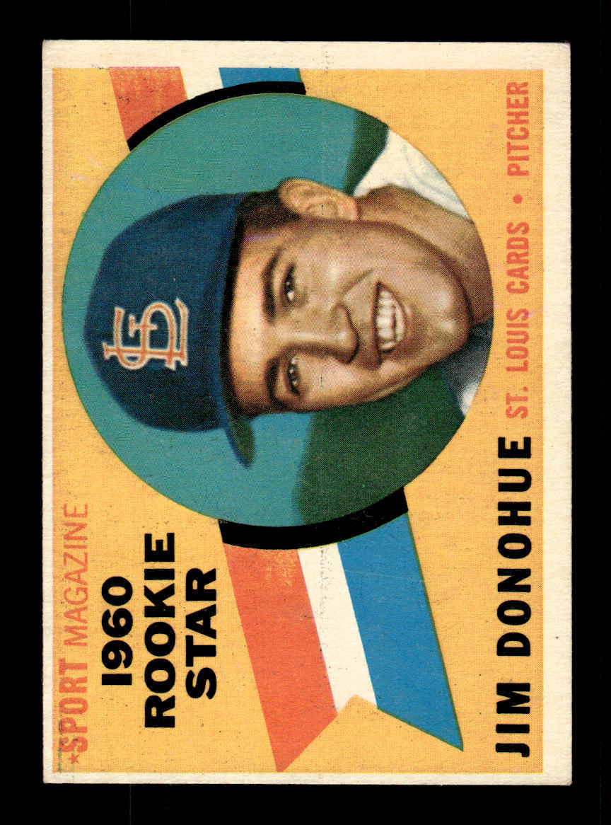 1960 Topps #124 Jim Donohue - St. Louis Cardinals RC EX