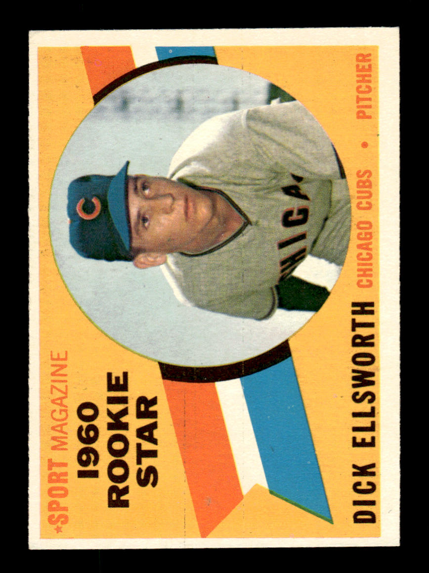 1960 Topps #125 Dick Ellsworth - Chicago Cubs RC EX