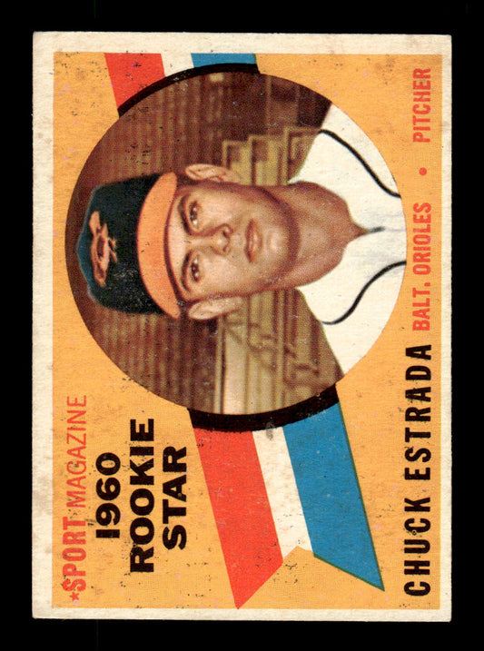 1960 Topps #126 Chuck Estrada - Baltimore Orioles RC EX