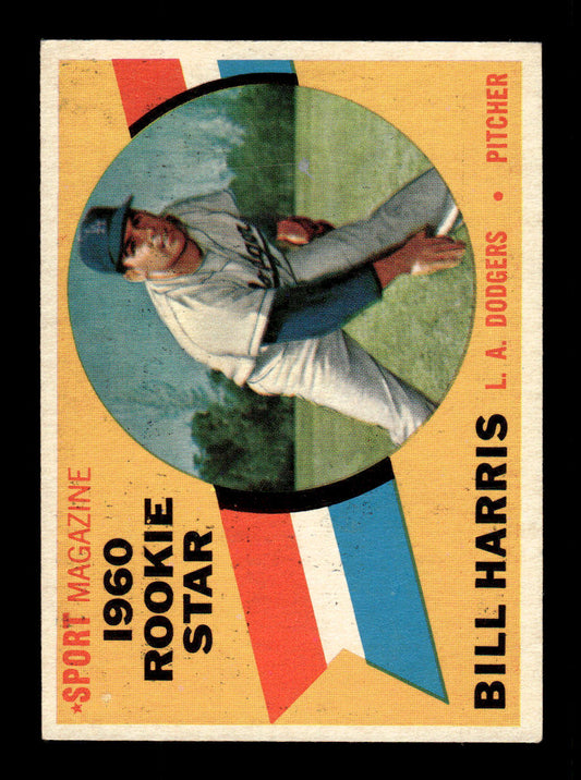 1960 Topps #128 Bill Harris - Los Angeles Dodgers RC EX
