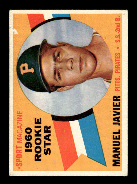 1960 Topps #133 Manuel Javier - Pittsburgh Pirates RC VG