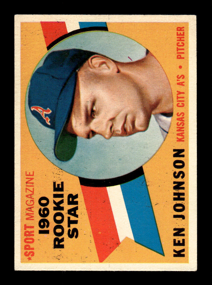 1960 Topps #135 Ken Johnson - Kansas City Athletics RC EXMT