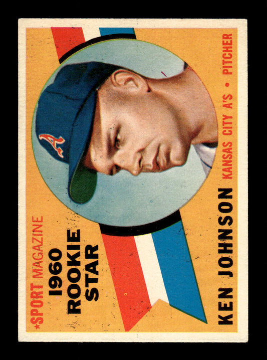 1960 Topps #135 Ken Johnson - Kansas City Athletics RC EXMT