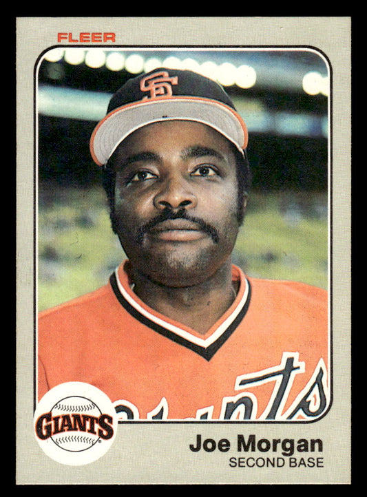 1983 FLEER #270 JOE MORGAN GIANTS HOF Minty