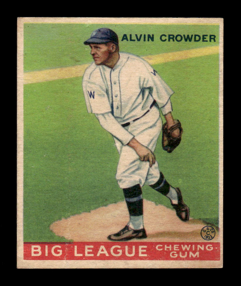 1933 Goudey #95 Alvin Crowder VG