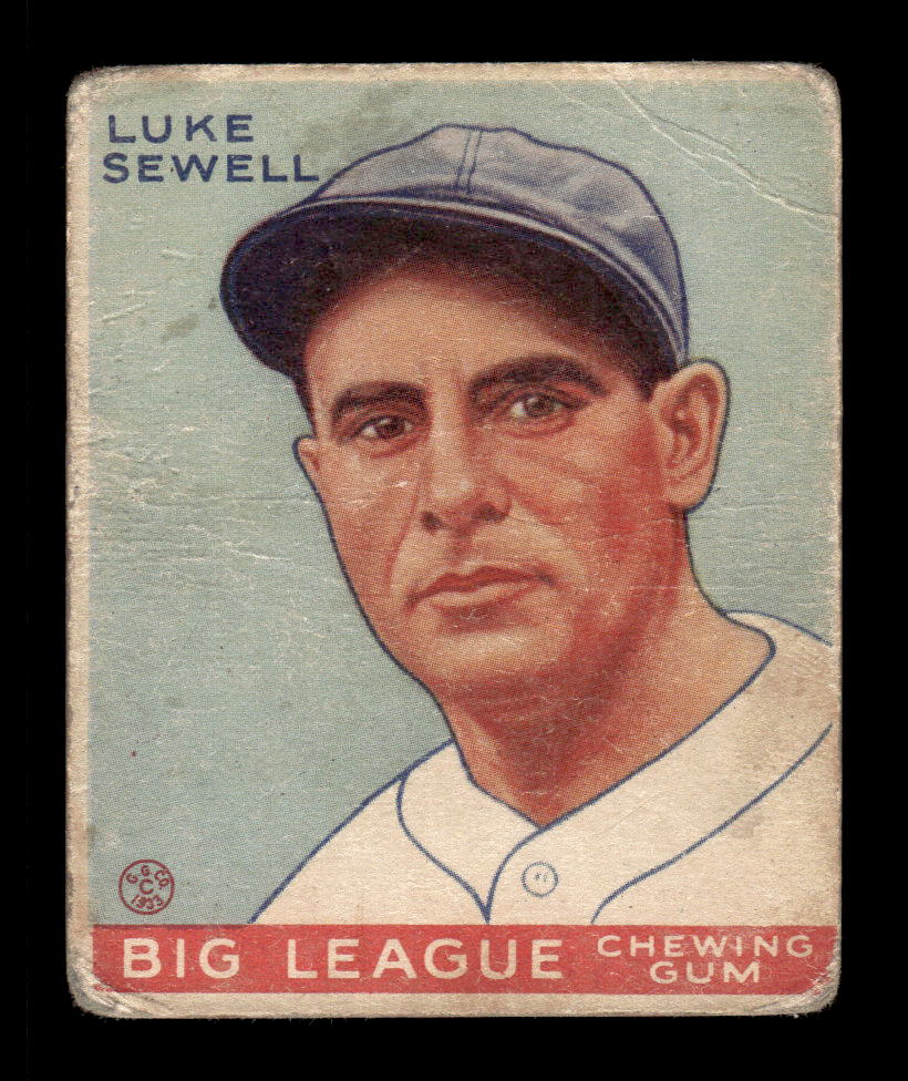 1933 Goudey #163 Luke Sewell G