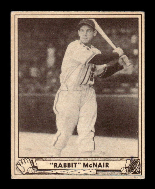 1940 Play Ball #14 Rabbit McNair VG Mk