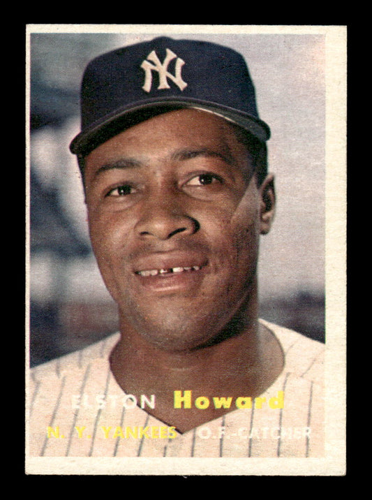 1957 Topps Baseball # 82 Elston Howard EXMT oc