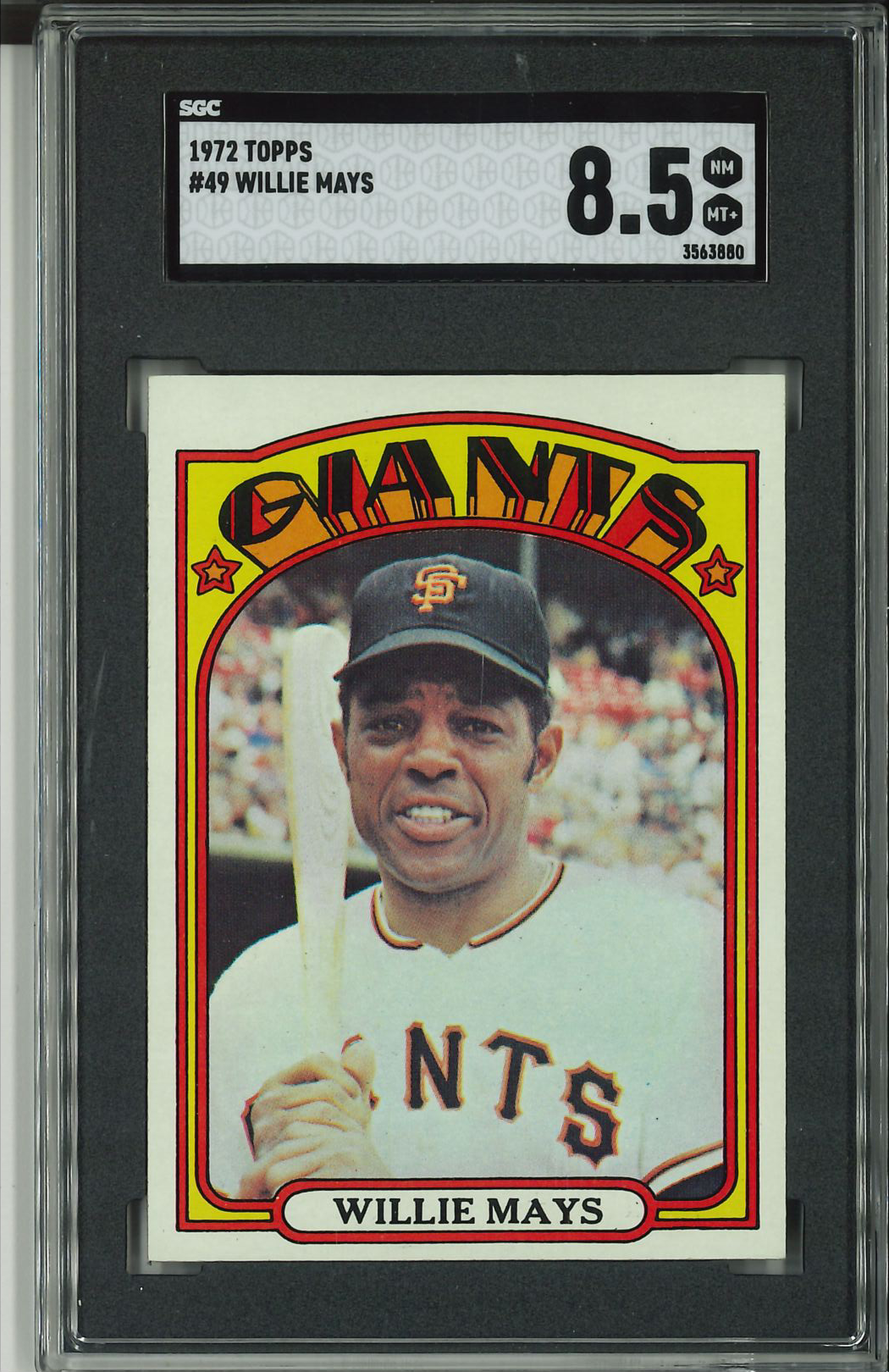 1972 Topps #49 Willie Mays SGC 8.5