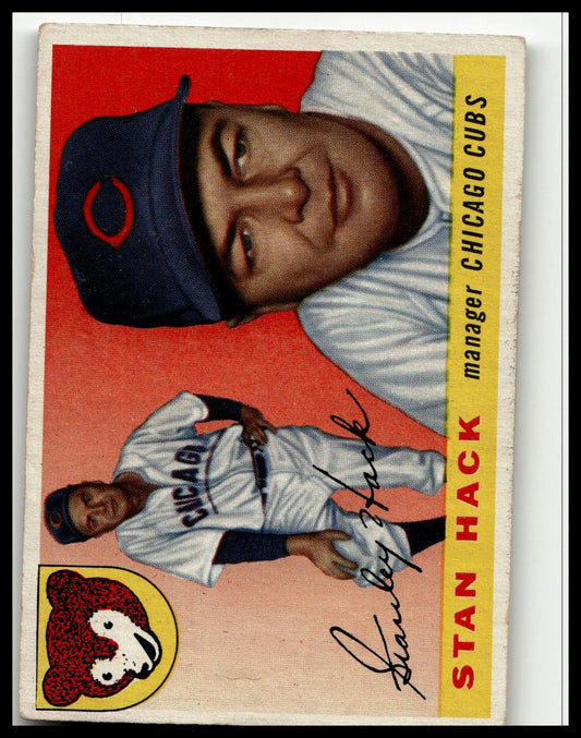1955 Topps #6 Stan Hack Excellent