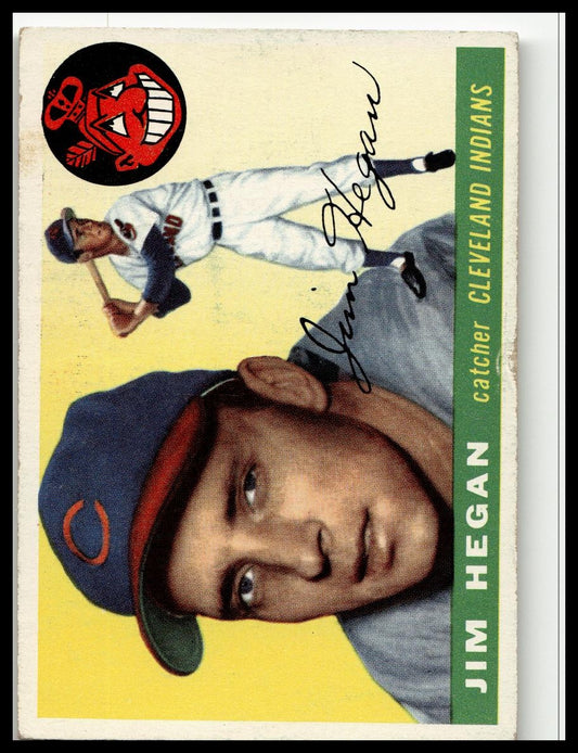 1955 Topps #7 Jim Hegan Excellent