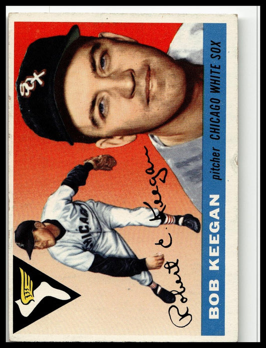 1955 Topps #10 Bob Keegan Excellent