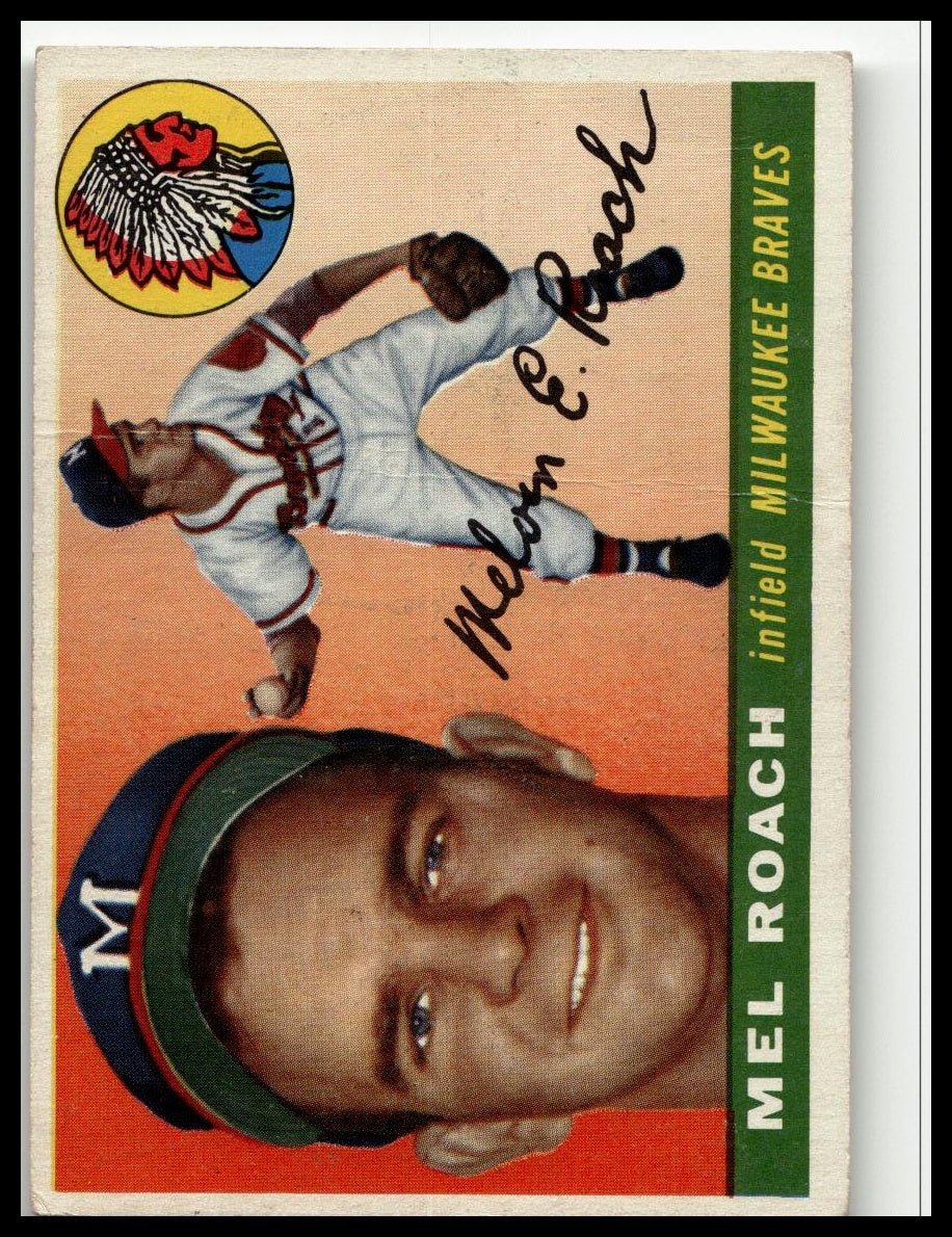 1955 Topps #117 Mel Roach Very Good Crease
