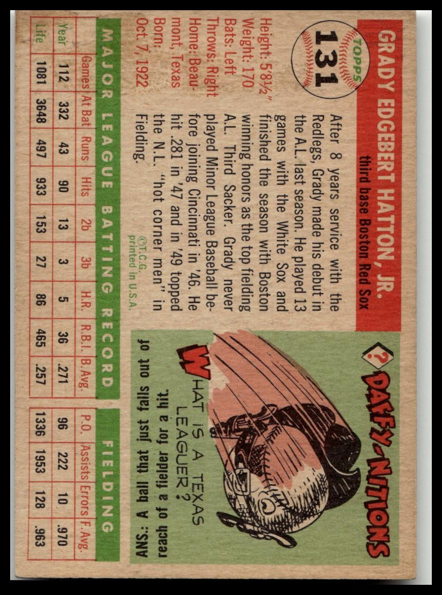 1955 Topps #131 Grady Hatton Excellent HOF-10001415