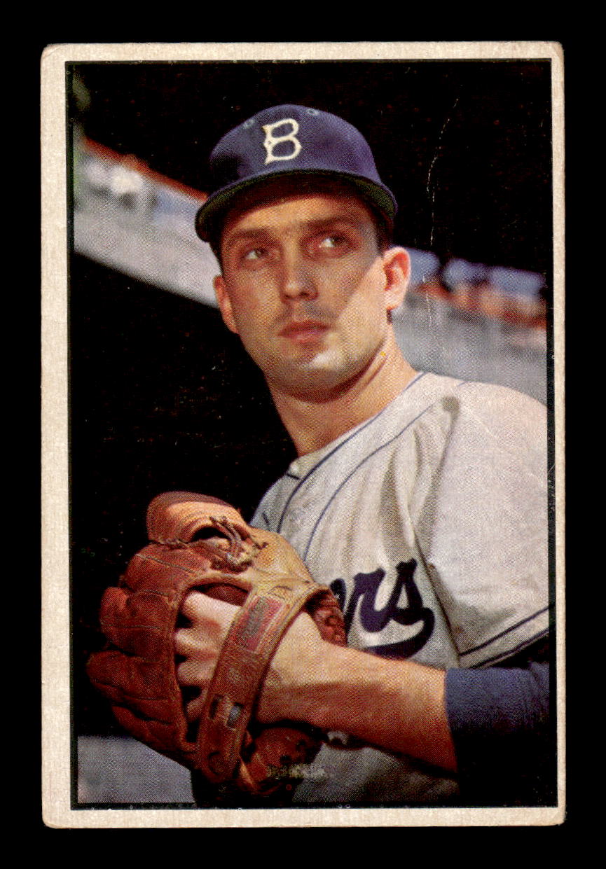 1953 Bowman Color #12 Carl Erskine Very Good HOF-10001492