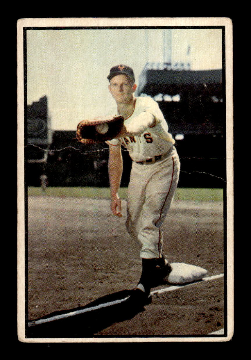 1953 Bowman Color #128 Whitey Lockman Poor HOF-10001558
