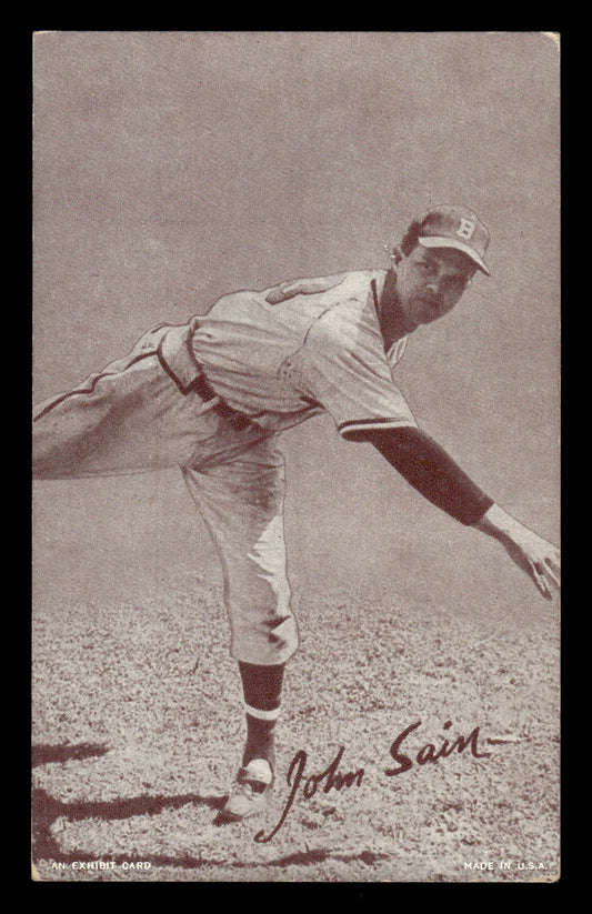 1947-66 Exhibits (W461) #NNO Johnny Sain Very Good HOF-10001589
