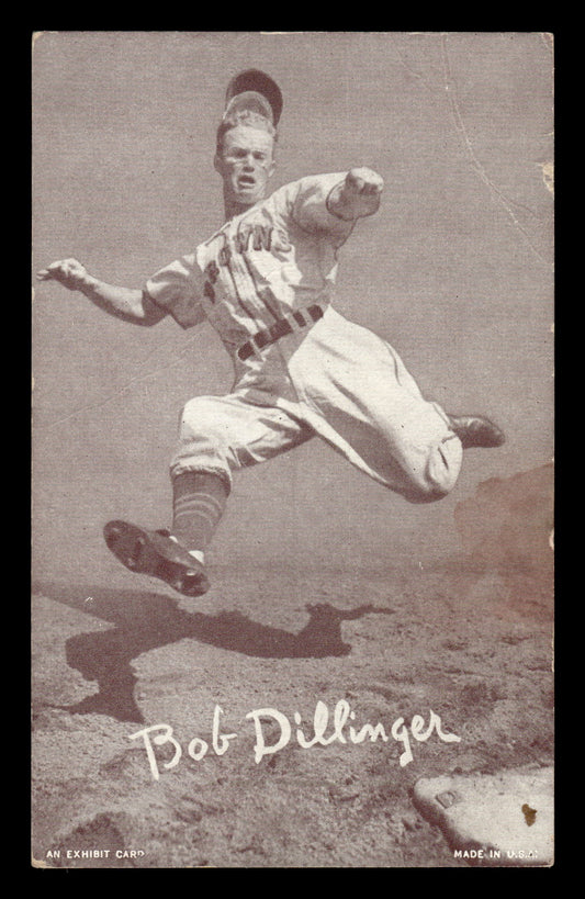 1947-66 Exhibits (W461) #NNO Bob Dillinger Very Good HOF-10001592