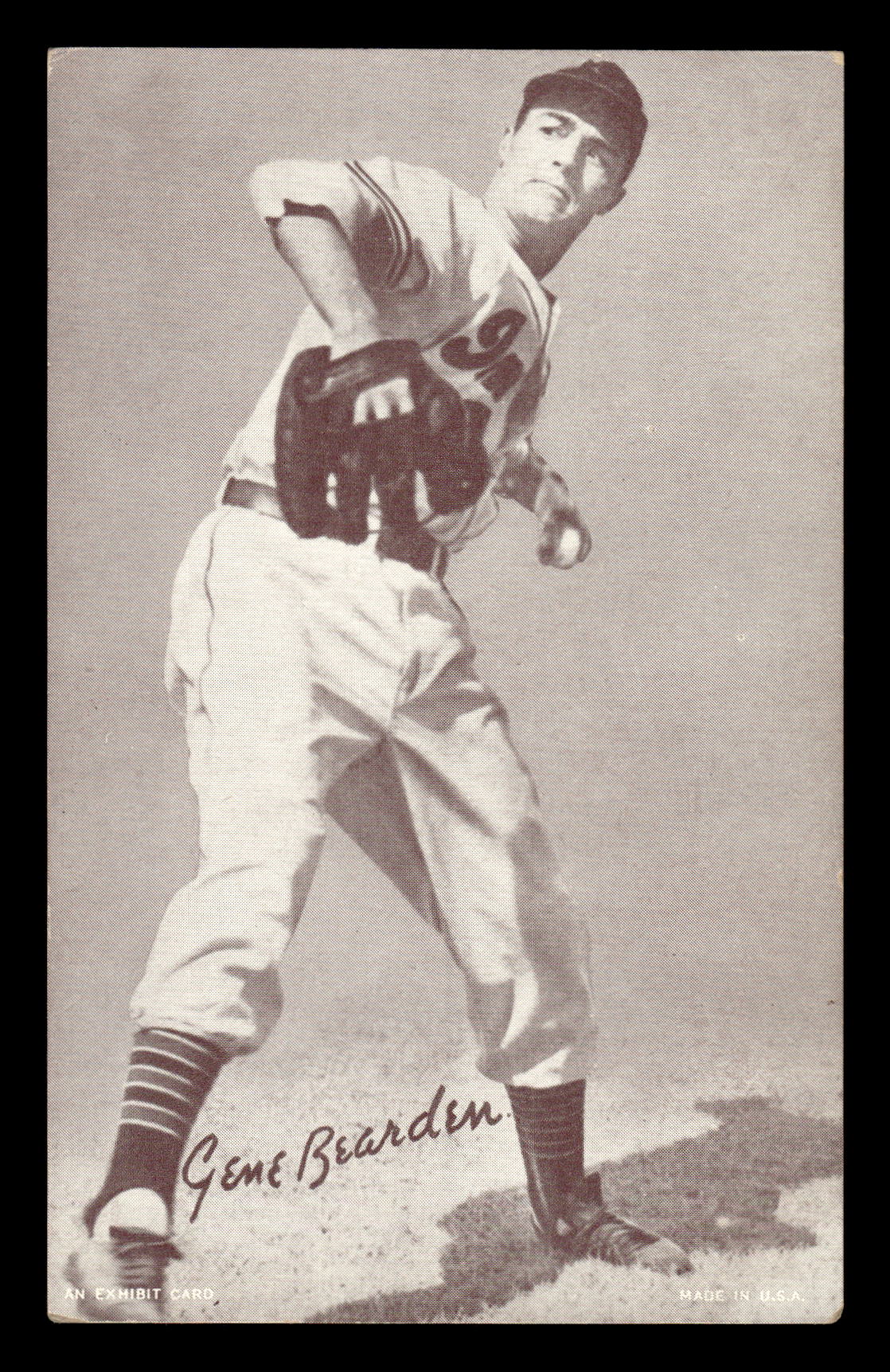 1947-66 Exhibits (W461) #NNO Gene Bearden Very Good HOF-10001593