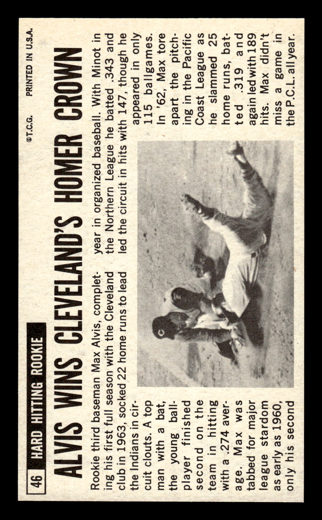 1964 Topps Giants #46 Max Alvis Excellent HOF-10001631