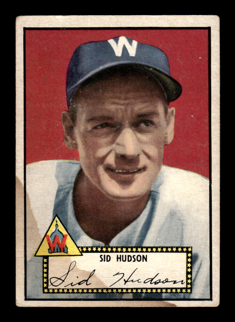 1952 Topps #60b Sid Hudson Very Good HOF-10001689