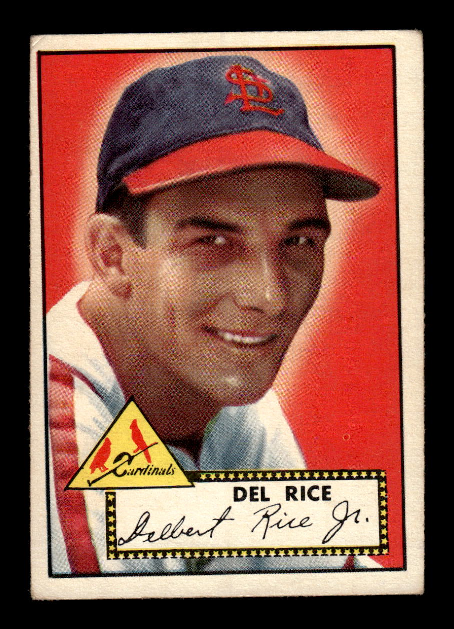 1952 Topps #100 Del Rice Very Good HOF-10001725