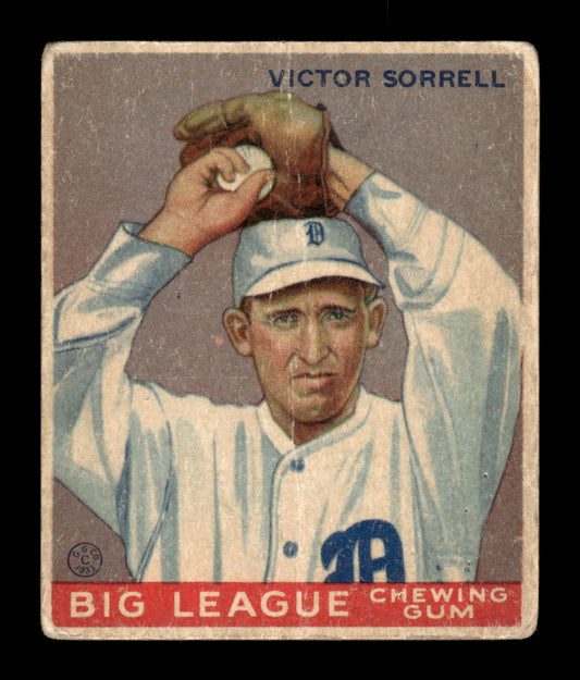 1933 World Wide Gum (V353) #15 Victor Sorrell Poor HOF-10001731