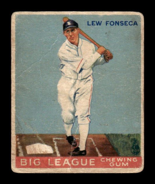 1933 World Wide Gum (V353) #43 Lew Fonseca Poor HOF-10001740