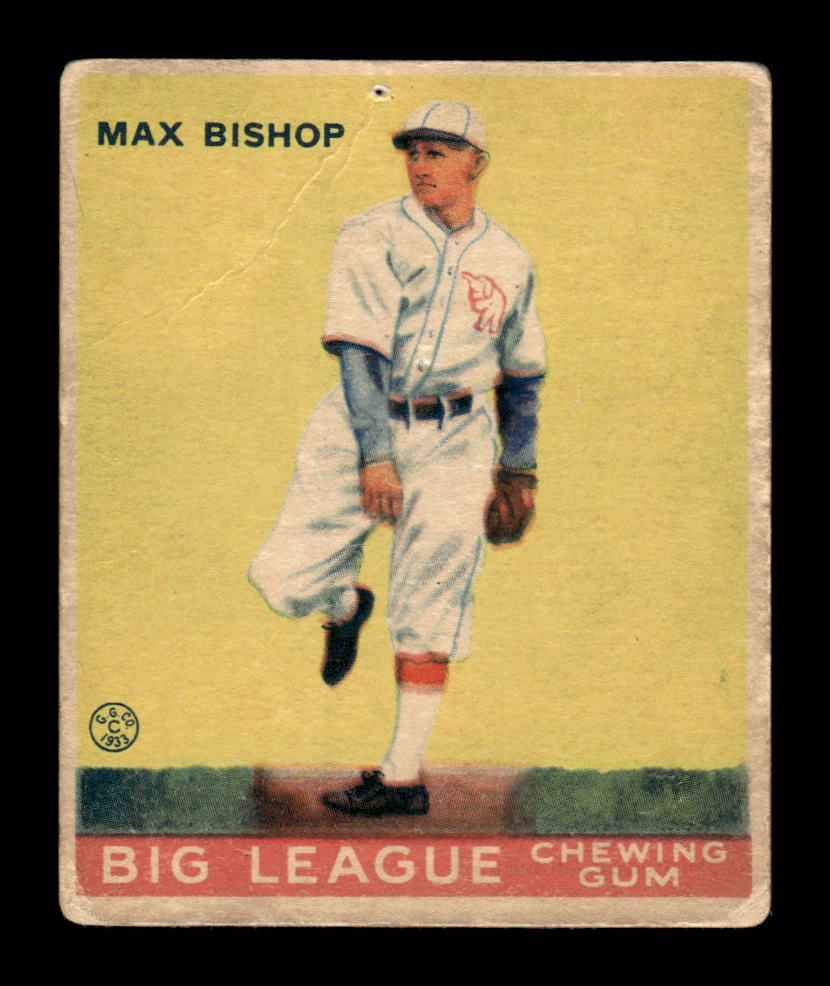 1933 World Wide Gum (V353) #61 Max Bishop Poor HOF-10001743