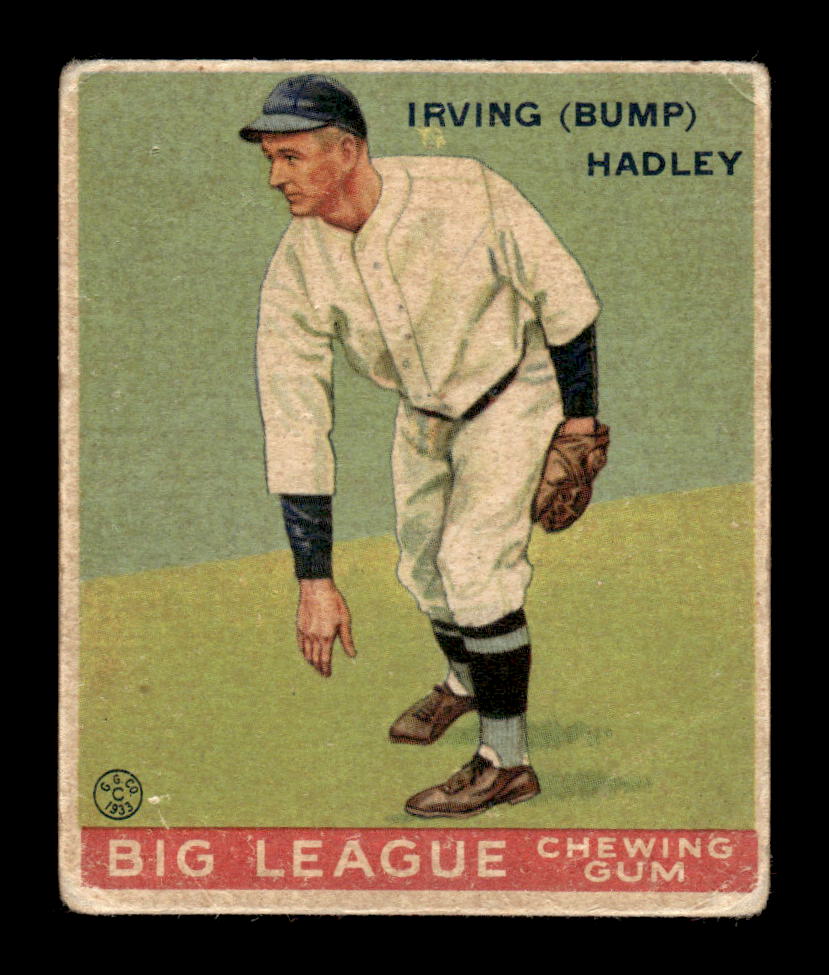 1933 Goudey (R319) #140 Irving “Bump” Hadley Very Good HOF-10001770