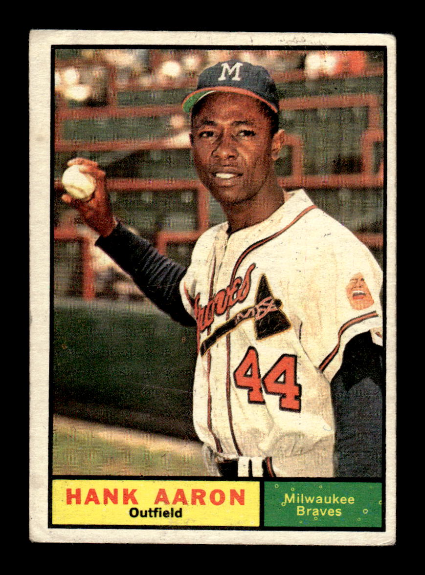 1961 Topps #415 Hank Aaron Poor Back HOF-10001799