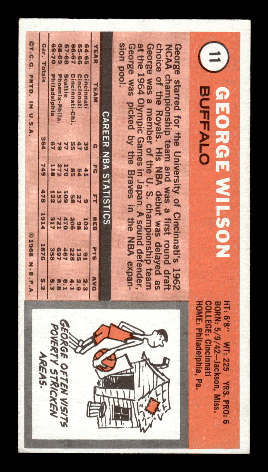 1970-71 Topps #11 George Wilson Excellent HOF-10001904