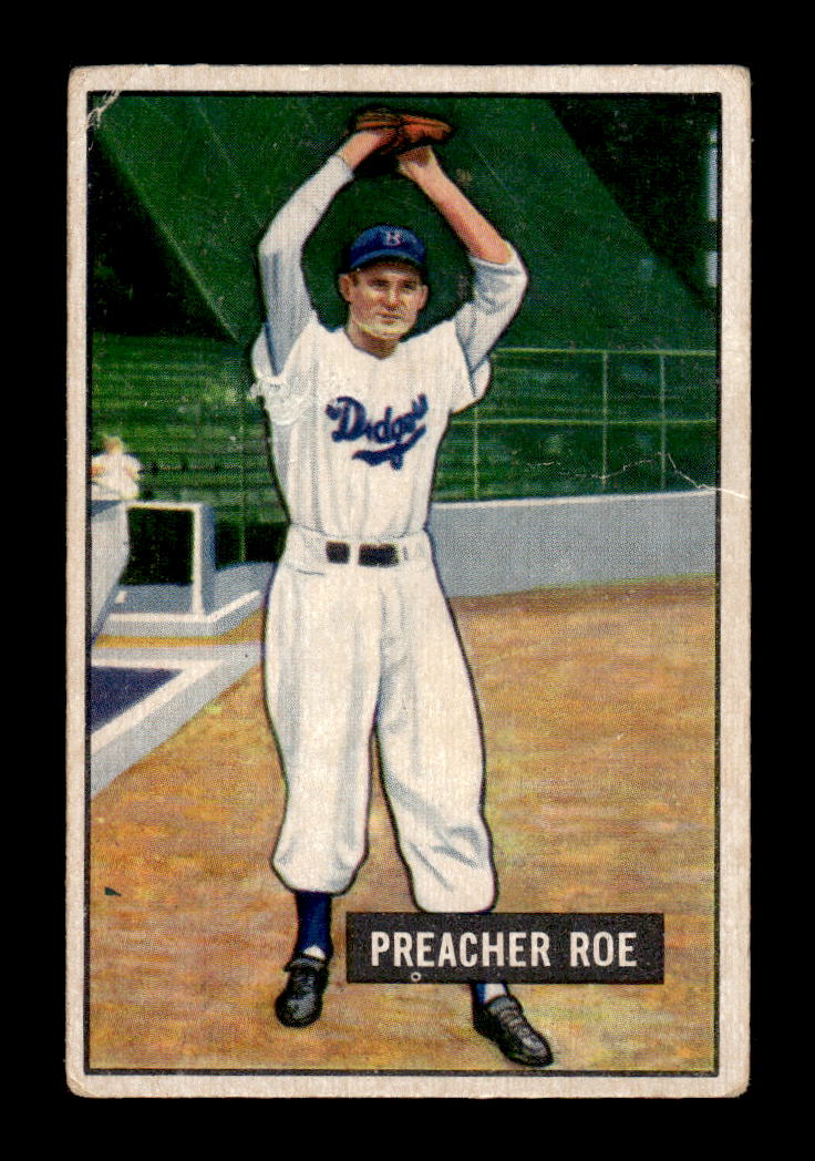 1951 Bowman #118 Preacher Roe Very Good HOF-10001906