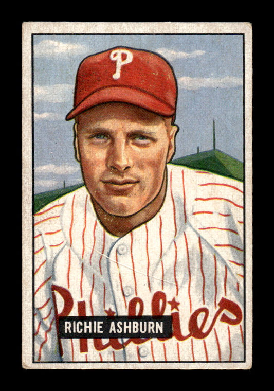 1951 Bowman #186 Richie Ashburn Very Good HOF-10001972