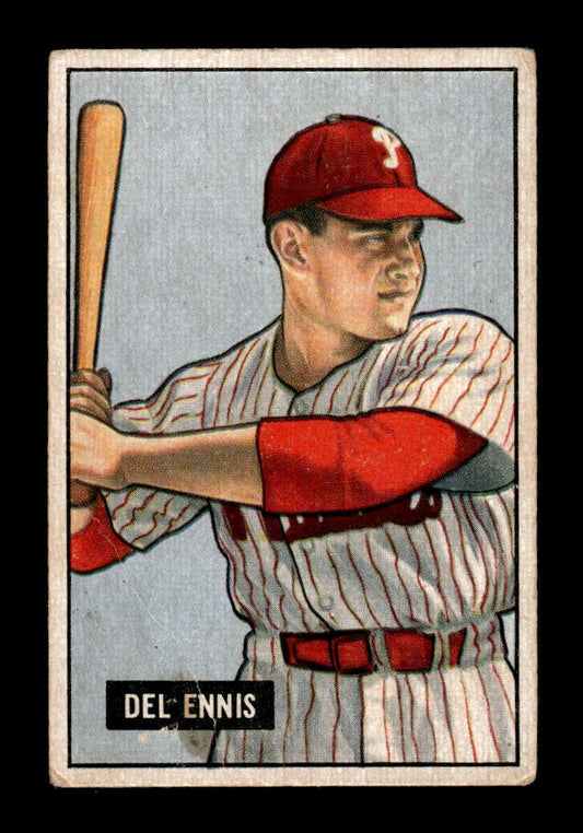 1951 Bowman #4 Del Ennis Very Good HOF-10001981