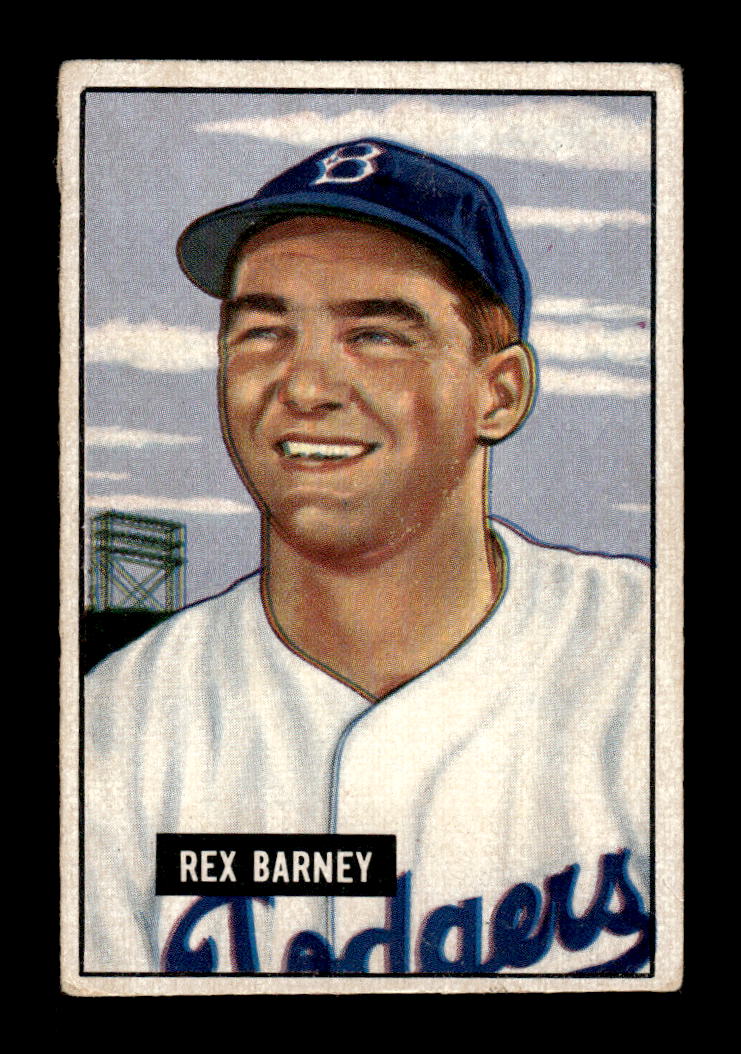 1951 Bowman #153 Rex Barney Very Good HOF-10002014