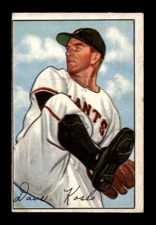 1952 Bowman #182 Dave Koslo Very Good HOF-10002103